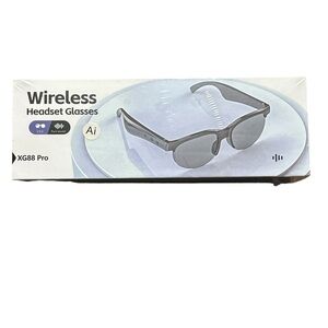 Wireless Headset Glasses - Black Bluetooth Audio Sunglasses Unopened Box